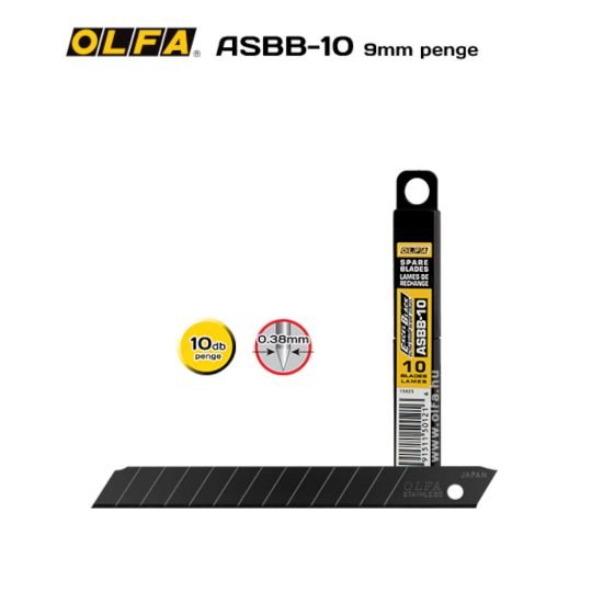 Olfa ASBB-10 - 9mm-es Standard tördelhető penge