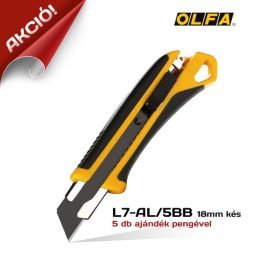 Olfa L7-AL/5BB - 18mm-es Standard kés / sniccer
