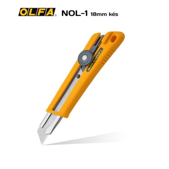 Olfa NOL-1 18mm-es standard kés / sniccer