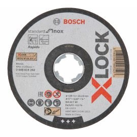 Bosch X-LOCK Standard for Inox Egyenes Vágótárcsa 125 x 1 mm