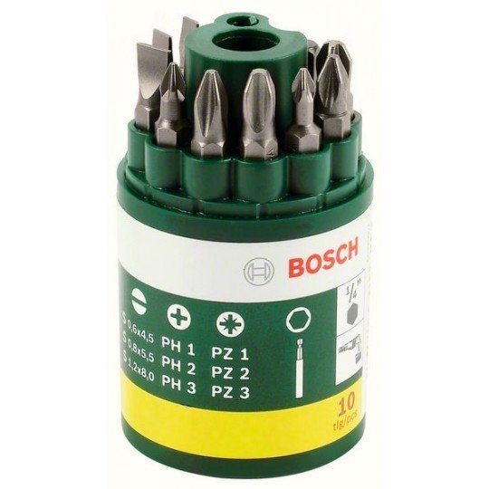 Bosch 10 részes csavarozófej-készlet