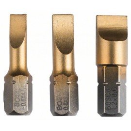 Bosch 3 részes csavarbit készlet Max Grip (S) S 0,6x4,5; S 0,8x5,5; S 1,2x8,0; 25 mm