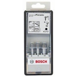 Bosch 3 részes Robust Line Standard for Ceramic gyémántfúró készlet 6 mm; 8 mm; 10 mm