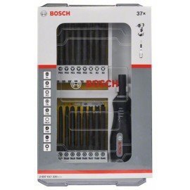 Bosch 37 részes csavarhúzó készlet fogantyúval PH1-2-3; PZ1-2-3; SL5-6; TH8-11-15-20-25-27-30-40; TQ6-8-10; HEX2-2,5-3-4-5-6; TW 1-2-3-4; SP 4-6-8-10; R1-2-3