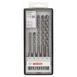 Bosch 5 részes Robust Line SDS-plus-7 kalapácsfúró-készlet 5; 6; 6; 8; 10 mm