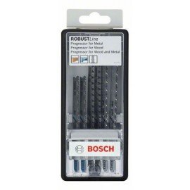 Bosch 6 részes Robust Line szúrófűrészlap készlet, Progressor T-szár T 123 X (2x); T 234 X (2x); T 345 XF (2x)