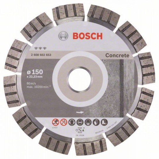 Bosch Best for Concrete gyémánt darabolótárcsák 150 x 22,23 x 2,4 x 12 mm