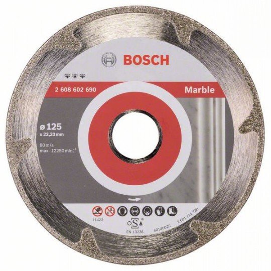 Bosch Best for Marble gyémánt darabolótárcsák 125 x 22,23 x 2,2 x 3 mm