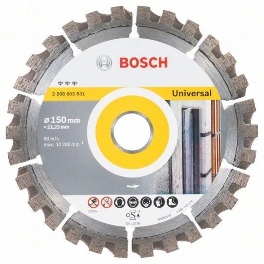 Bosch Best for Universal gyémánt darabolótárcsa 150 x 22,23 x 2,4 x 12 mm