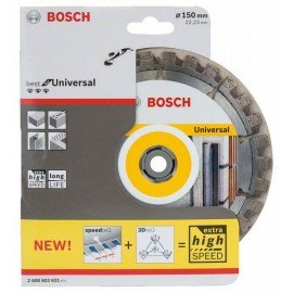 Bosch Best for Universal gyémánt darabolótárcsa 150 x 22,23 x 2,4 x 12 mm