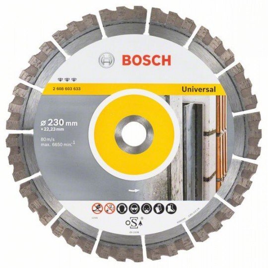 Bosch Best for Universal gyémánt darabolótárcsa 230 x 22,23 x 2,4 x 15 mm