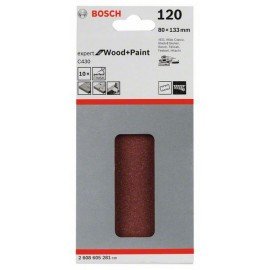 Bosch C470 csiszolólap, 10-es csomag 80 x 133 mm, 120