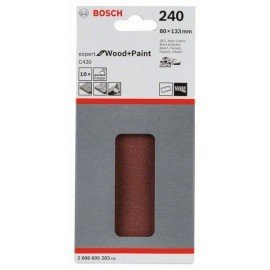 Bosch C470 csiszolólap, 10-es csomag 80 x 133 mm, 240