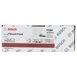 Bosch C470 csiszolólap, 50 db-os készlet 150 mm, 180
