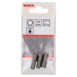 Bosch Csavarozófej, extra kemény HEX 8, 25 mm