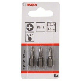 Bosch Csavarozófej, extra kemény PH 1, 25 mm