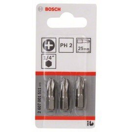 Bosch Csavarozófej, Extra-kemény PH 2, 25 mm