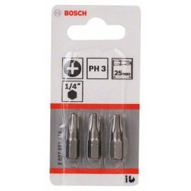 Bosch Csavarozófej, extra kemény PH 3, 25 mm