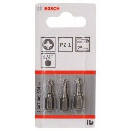 Bosch Csavarozófej, extra kemény PZ 1, 25 mm