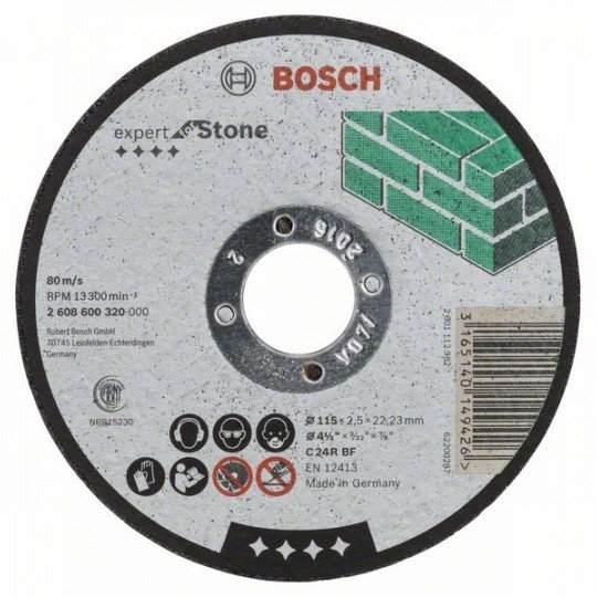 Bosch Darabolótárcsa, egyenes, Expert for Stone C 24 R BF, 115 mm, 2,5 mm