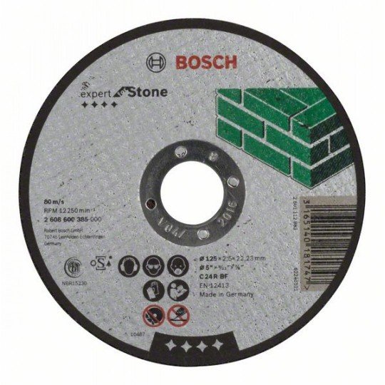 Bosch Darabolótárcsa, egyenes, Expert for Stone C 24 R BF, 125 mm, 2,5 mm