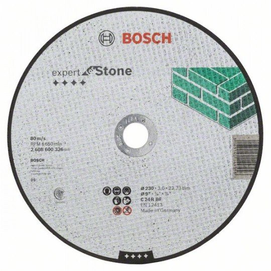 Bosch Darabolótárcsa, egyenes, Expert for Stone C 24 R BF, 230 mm, 3,0 mm