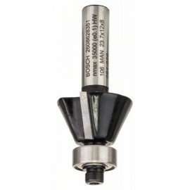 Bosch Él-/színelő marók 8 mm, D1 23,7 mm, B 5,5 mm, L 12 mm, G 54 mm, 25°