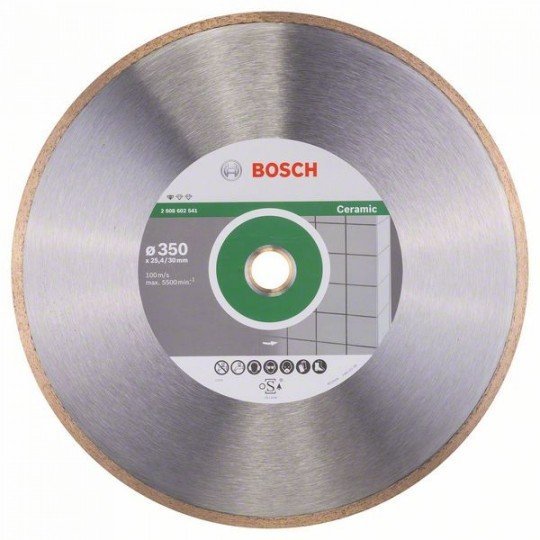 Bosch Gyémánt darabolótárcsa, Standard for Ceramic kivitel 350 x 30+25,40 x 2 x 7 mm