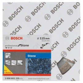 Bosch Gyémánt darabolótárcsa, Standard for Stone kivitel 115 x 22,23 x 1,6 x 10 mm