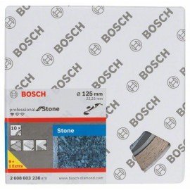 Bosch Gyémánt darabolótárcsa, Standard for Stone kivitel 125 x 22,23 x 1,6 x 10 mm