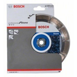 Bosch Gyémánt darabolótárcsa, Standard for Stone kivitel 150 x 22,23 x 2 x 10 mm
