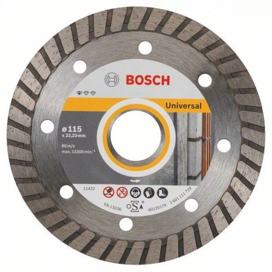 Bosch Gyémánt darabolótárcsa, Standard for Universal Turbo kivitel 115 x 22,23 x 2 x 10 mm