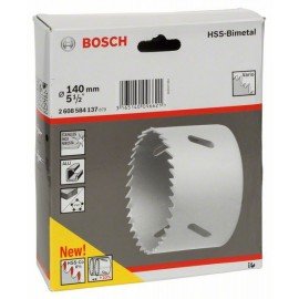 Bosch HSS-bimetál körkivágó standard adapterekhez 140 mm, 5 1/2"