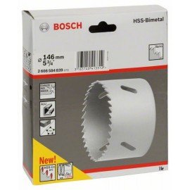 Bosch HSS-bimetál körkivágó standard adapterekhez 146 mm, 5 3/4"