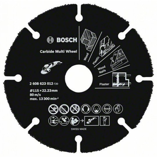 Bosch Keményfém darabolótárcsa, Multi Wheel 115mm; 1 mm; 22,23 mm