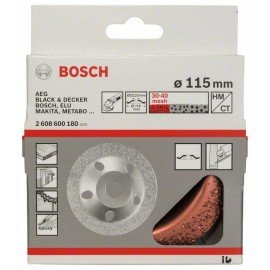 Bosch Keményfém fazékkorong 115 x 22,23 mm; finom, ferde