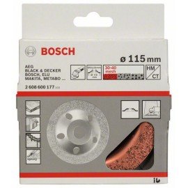 Bosch Keményfém fazékkorong 115 x 22,23 mm; finom, lapos