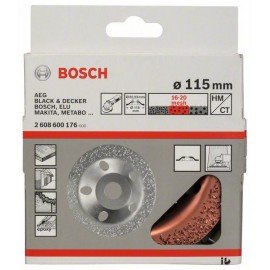 Bosch Keményfém fazékkorong 115 x 22,23 mm; közepes, lapos