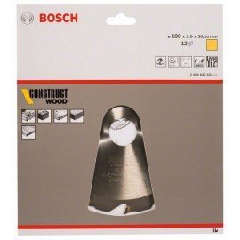 Bosch Körfűrészlap, Construct Wood 180 x 30/20 x 2,6 mm; 12