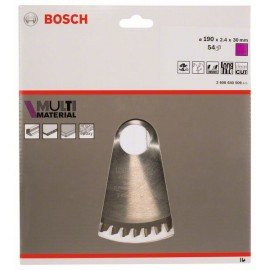 Bosch Körfűrészlap, Multi Material 190 x 30 x 2,4 mm; 54