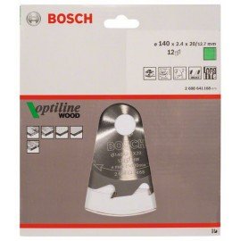 Bosch Körfűrészlap, Optiline Wood 140 x 20/12,7 x 2,4 mm, 12