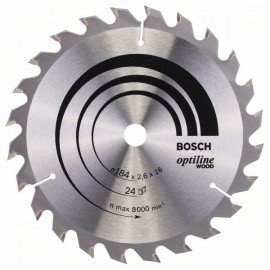 Bosch Körfűrészlap, Optiline Wood 184 x 16 x 2,6 mm, 24