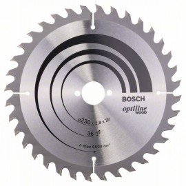 Bosch Körfűrészlap, Optiline Wood 230 x 30 x 2,8 mm, 36