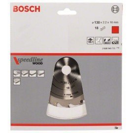 Bosch Körfűrészlap, Speedline Wood 130 x 16 x 2,2 mm, 18