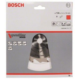 Bosch Körfűrészlap, Speedline Wood 130 x 16 x 2,2 mm, 9