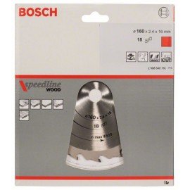 Bosch Körfűrészlap, Speedline Wood 160 x 16 x 2,4 mm, 18
