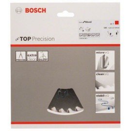 Bosch Körfűrészlap, Top Precision Best for Wood 165 x 20 x 1,8 mm, 32