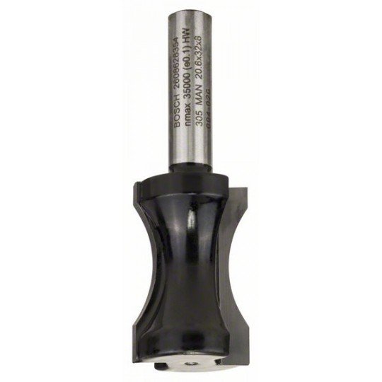 Bosch Síkpálcatag-maró 8 mm, R1 18,3 mm, D 20,6 mm, L 32 mm, G 63,5 mm