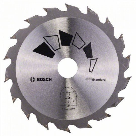 Bosch STANDARD körfűrészlap D= 130 mm; Furat= 20 mm; Z= 18