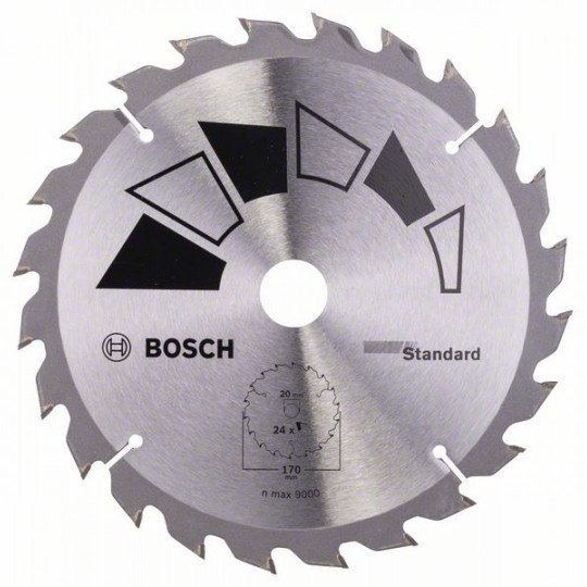 Bosch STANDARD körfűrészlap D= 170 mm; Furat= 20 mm; Z= 24
